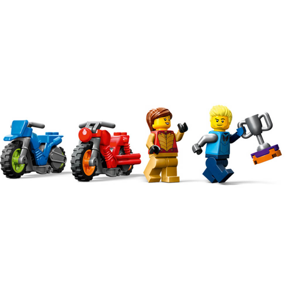 LEGO City Stuntz Stunt Truck & Ring of Fire Challenge 60357 with  Flywheel-Powered Motorcycle Toy and Minifigures, Fun Gift for Kids Ages 6  Plus, 2023
