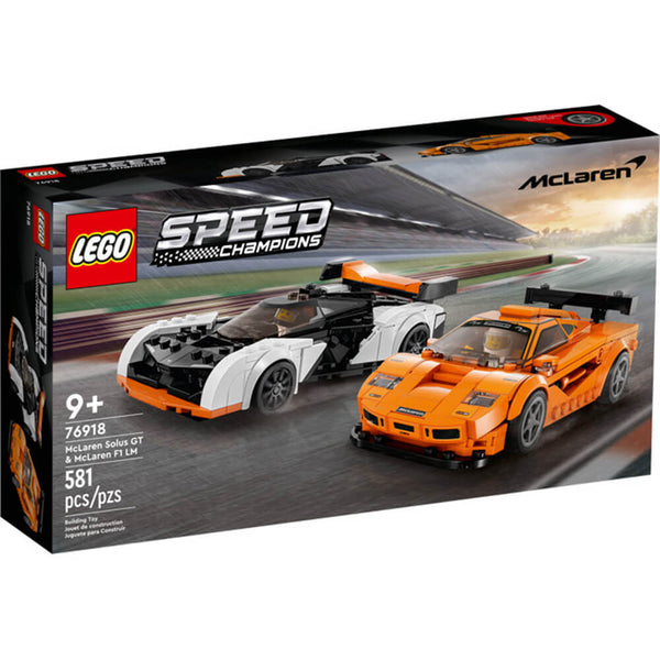 LEGO® Speed Champions McLaren Solus GT & McLaren F1 LM 581 Piece Building  Set (76918)