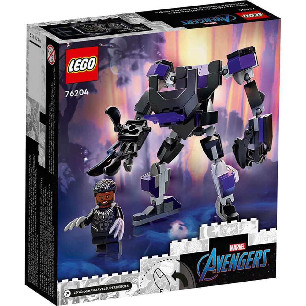 LEGO Super Heroes Marvel Black Panther Mech Armor 124 Piece Building Set (76204)