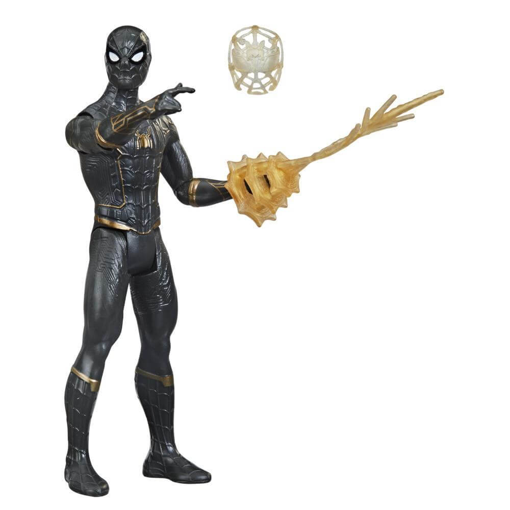 Marvel Spider-Man Mystery Web Gear Black and Gold Suit Spider-Man 6 ...