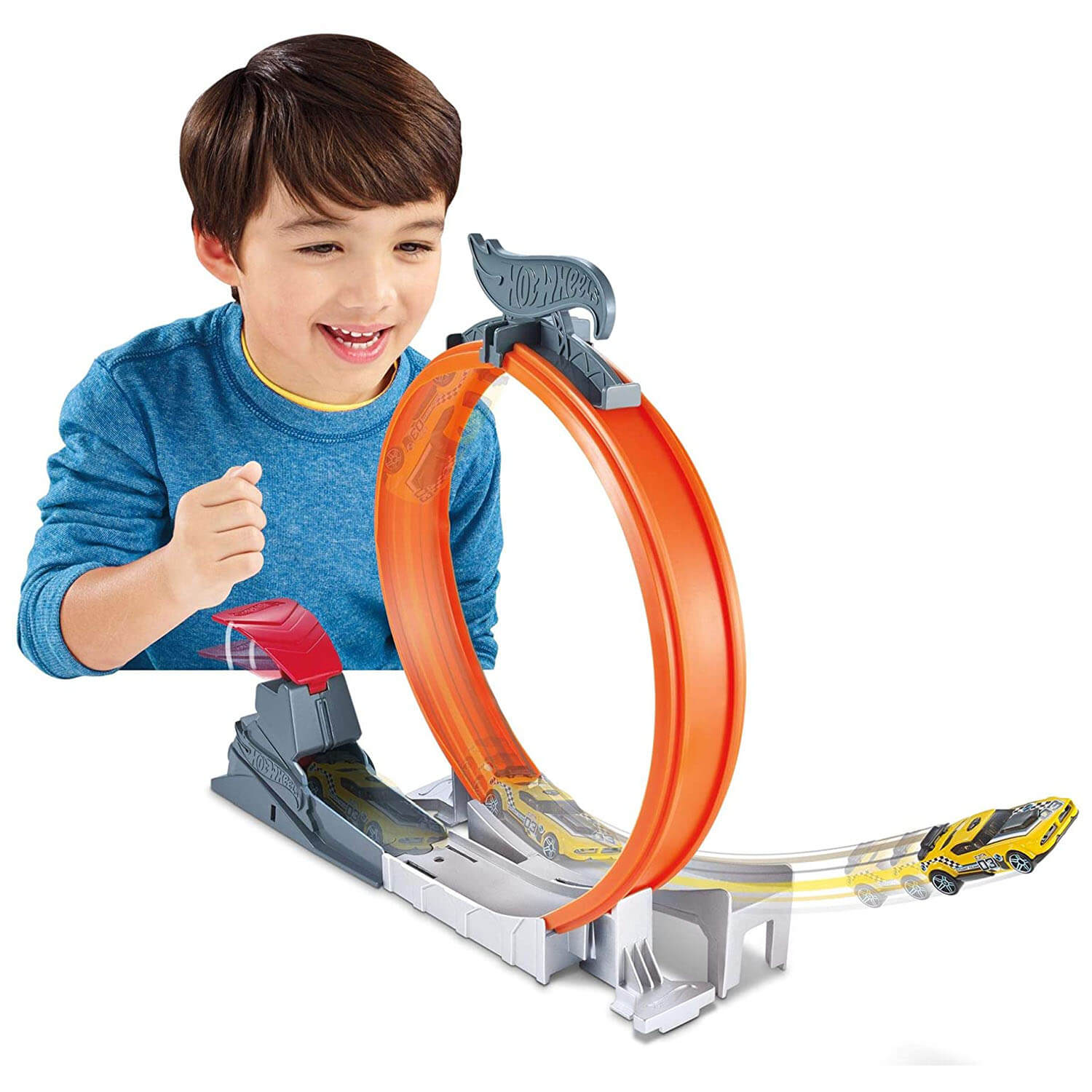 Side view of the hotwheels loop.