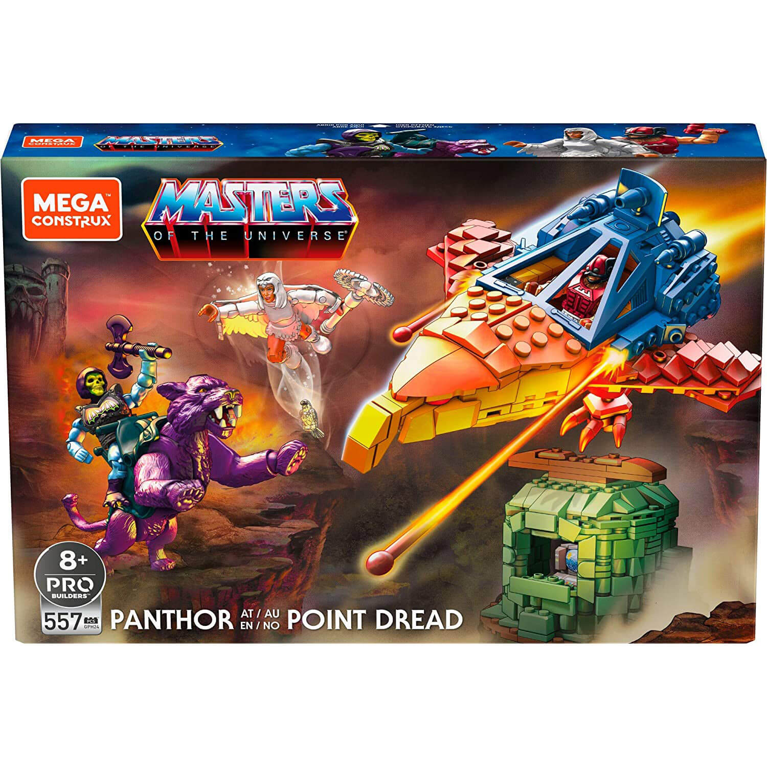 Mega Construx Masters of the Universe Panthor at Point Dread 557 Piece Building Set