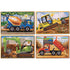 Melissa and Doug Construction 4-in-1 Jigsaw Puzzles with Storage Box