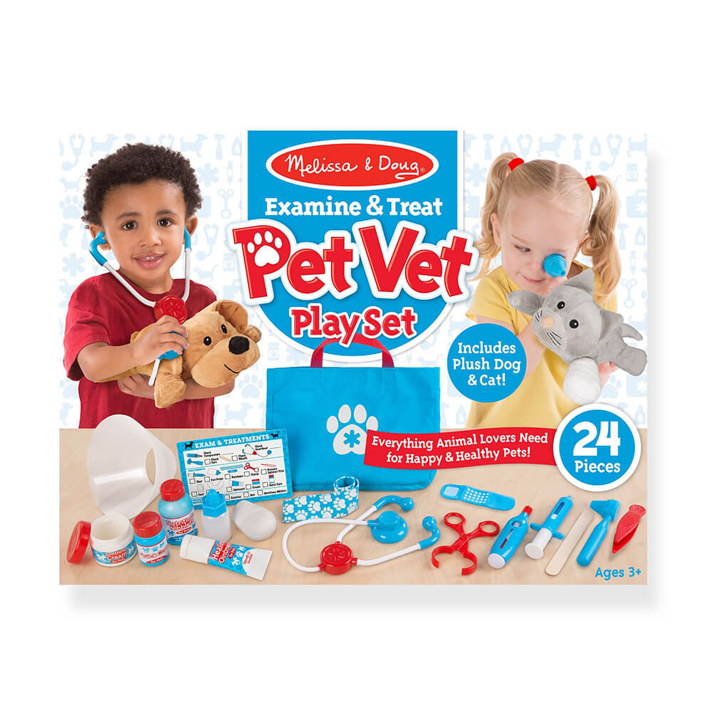 Melissa & Doug Examine & Treat Pet Vet Play Set