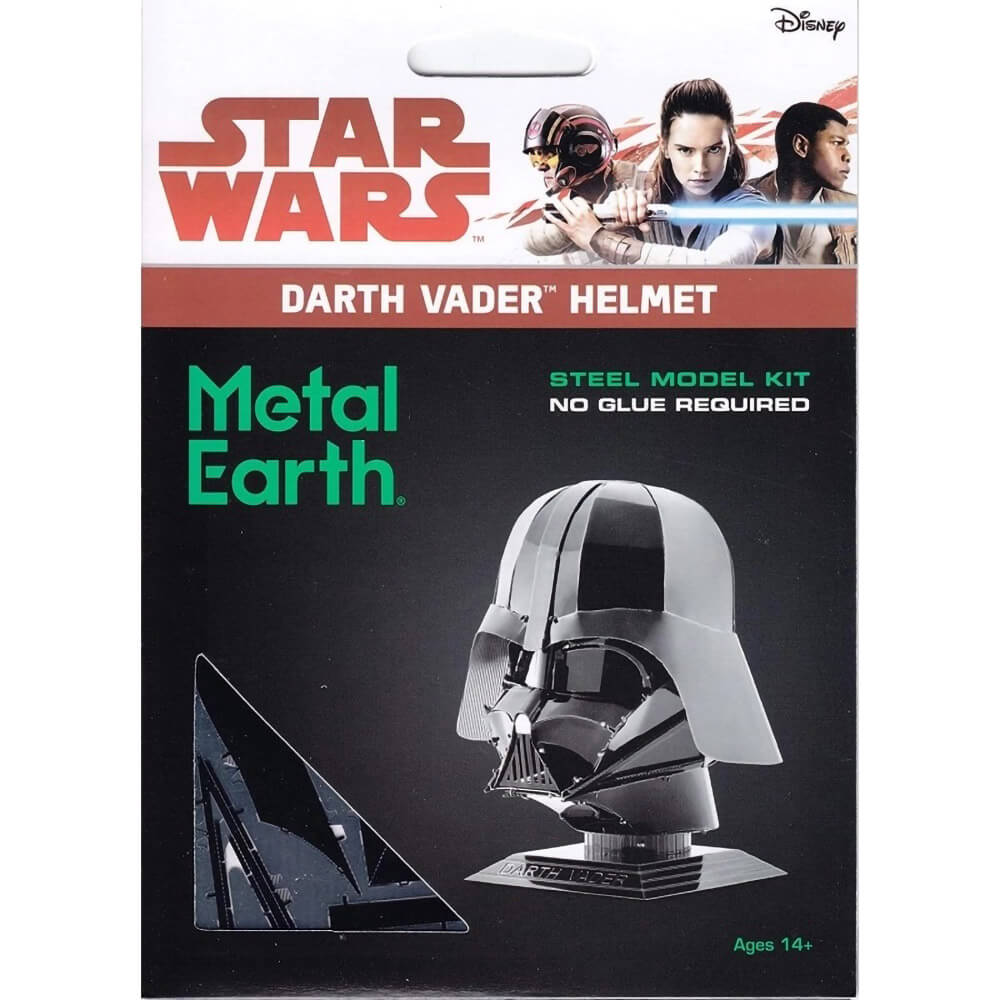 Metal Earth Star Wars Black Darth Vader Helmet 2 Sheet Metal Model Kit