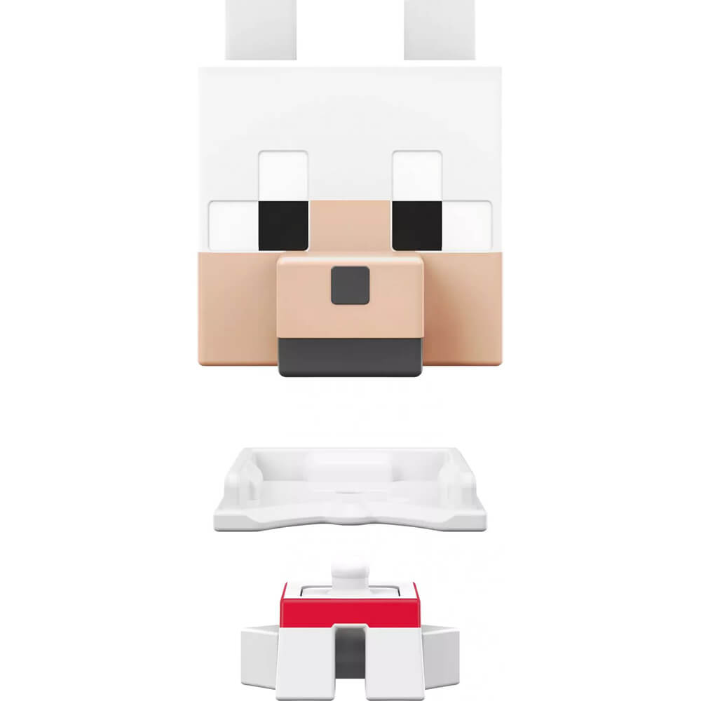 Minecraft Mob Head Mini Tamed Wolf Figure