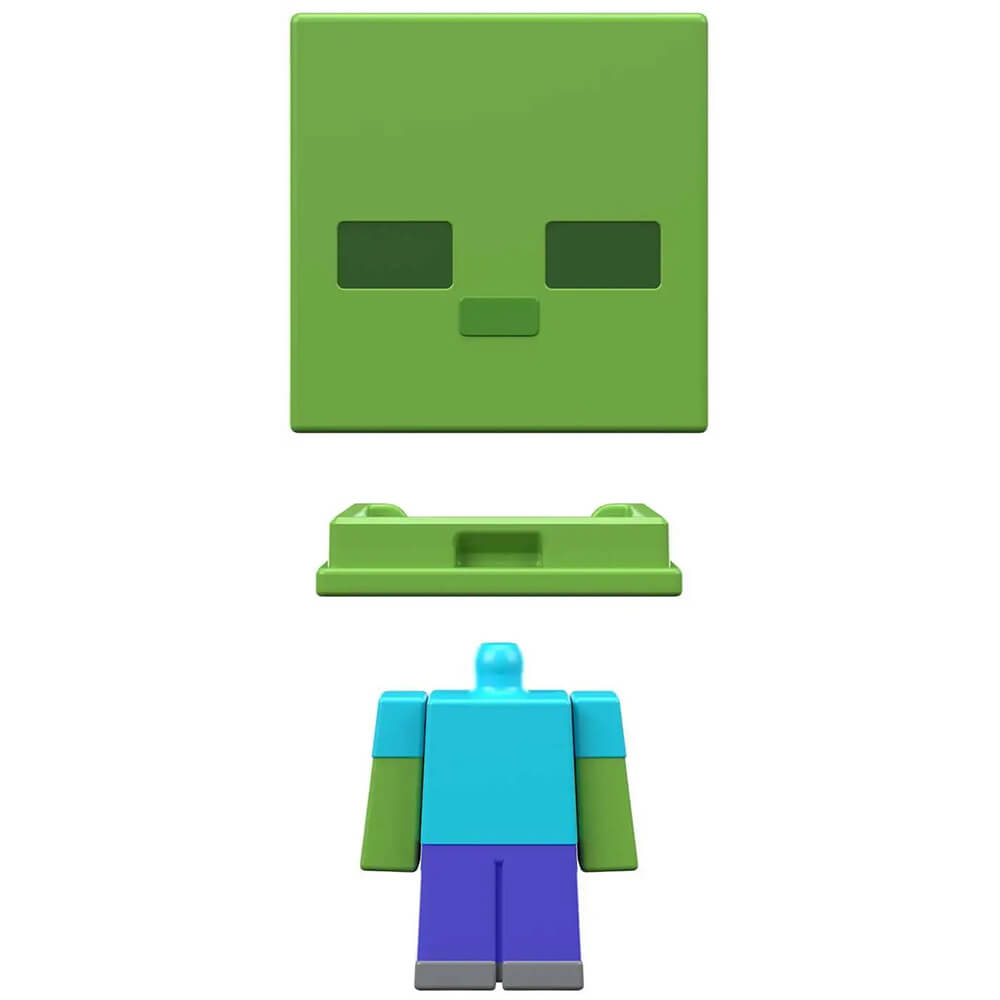 Minecraft Mob Head Mini Zombie Figure