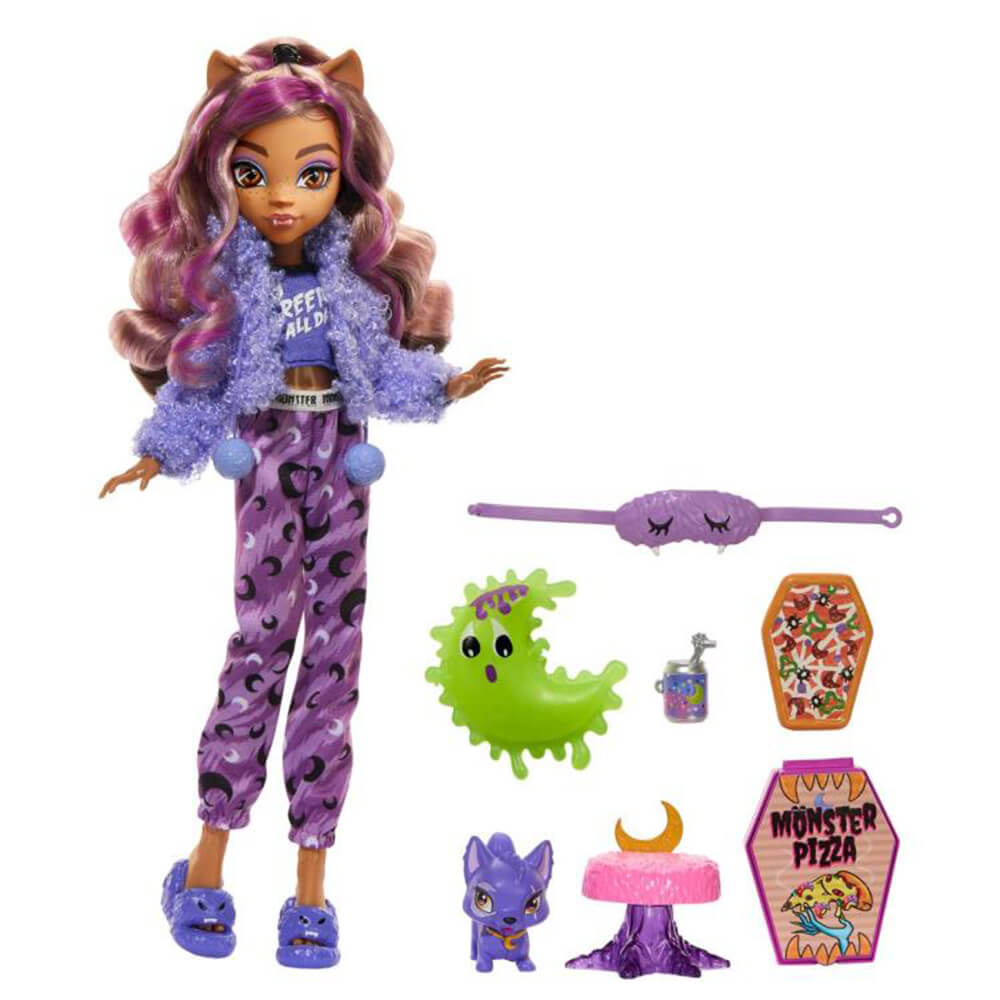 Monster High Creepover Party Clawdeen Wolf Fashion Doll Set