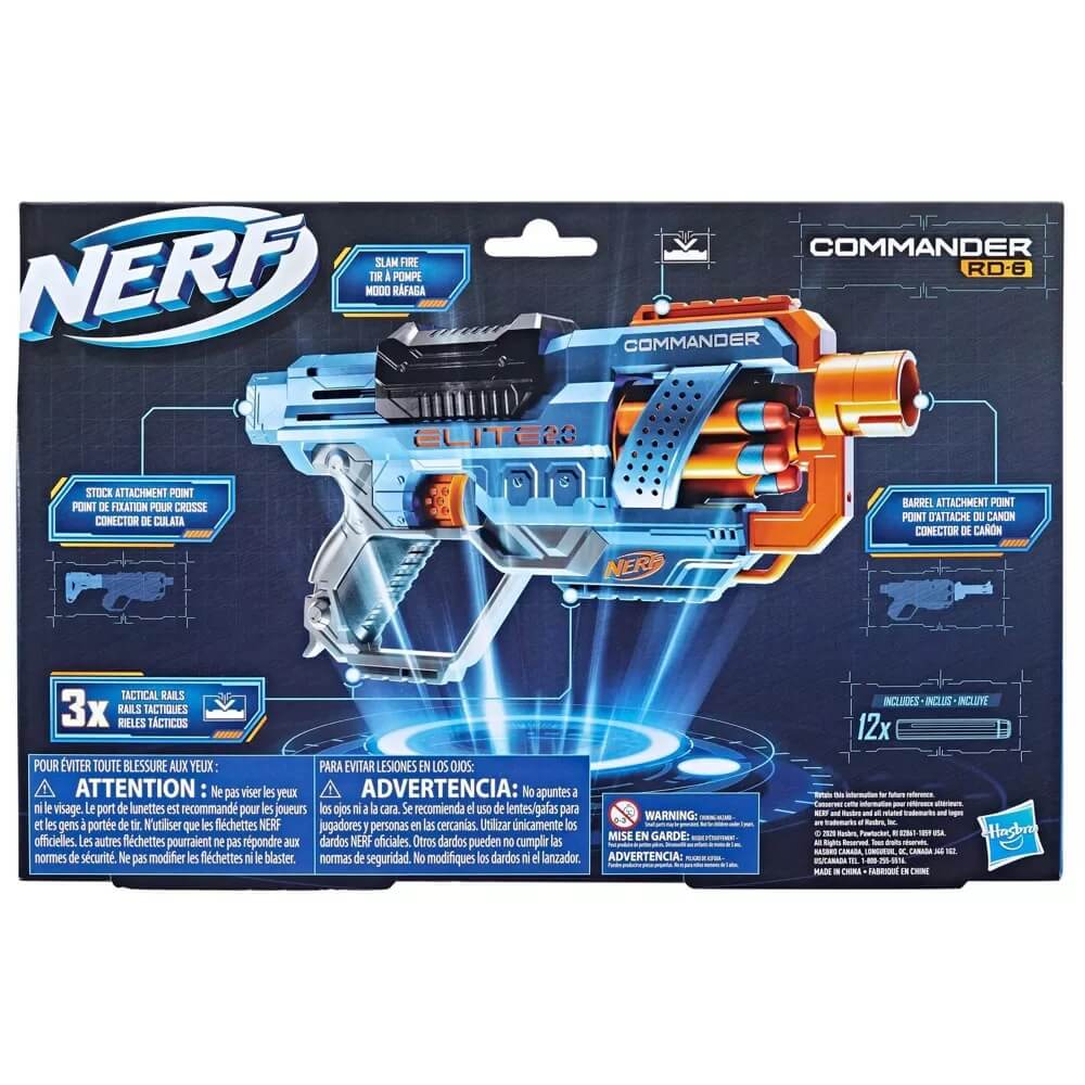 NERF Elite 2.0 Commander RD-6 Blaster