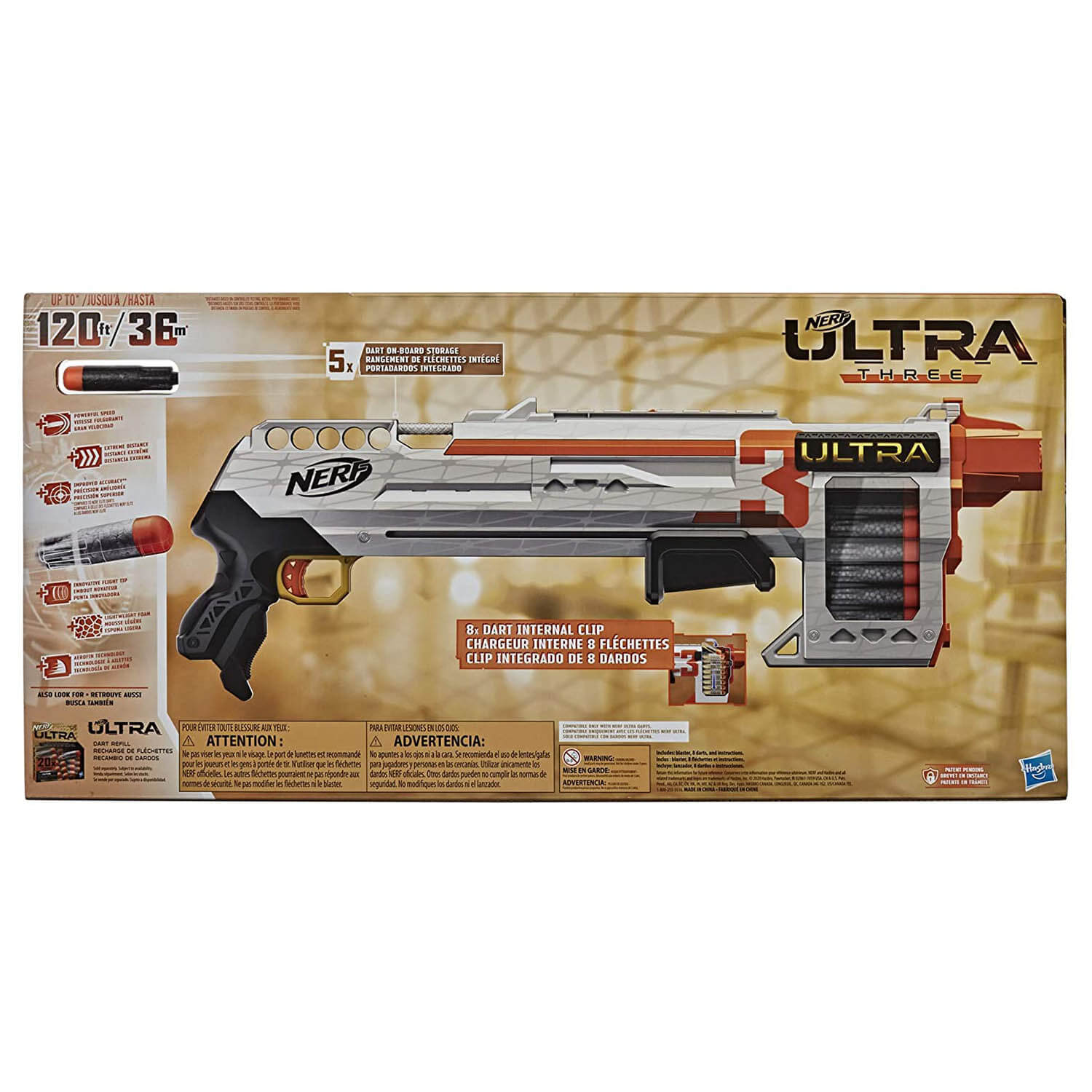 NERF Ultra Three Pump Action Blaster