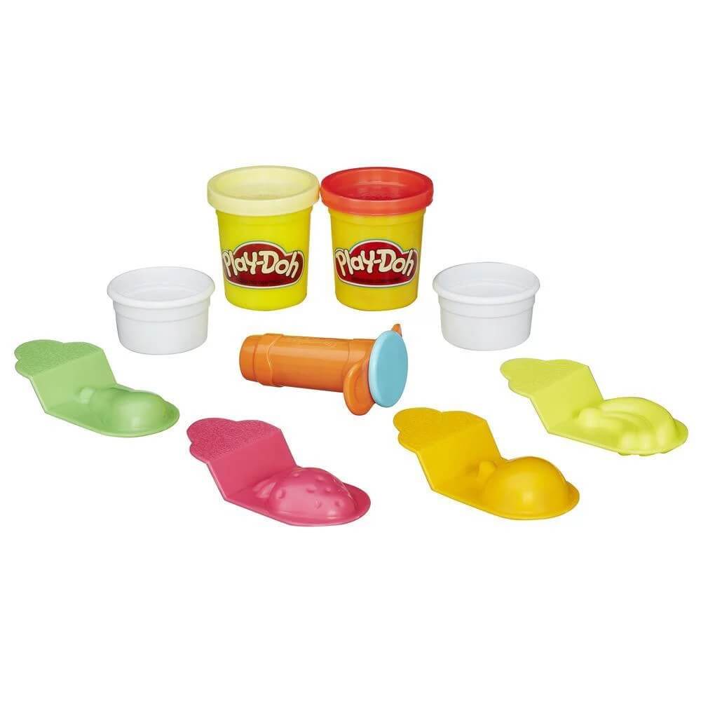 Lot Play-Doh Sundae & Pizza Shop Tools Set Play Doh Cans & Storage Bag
