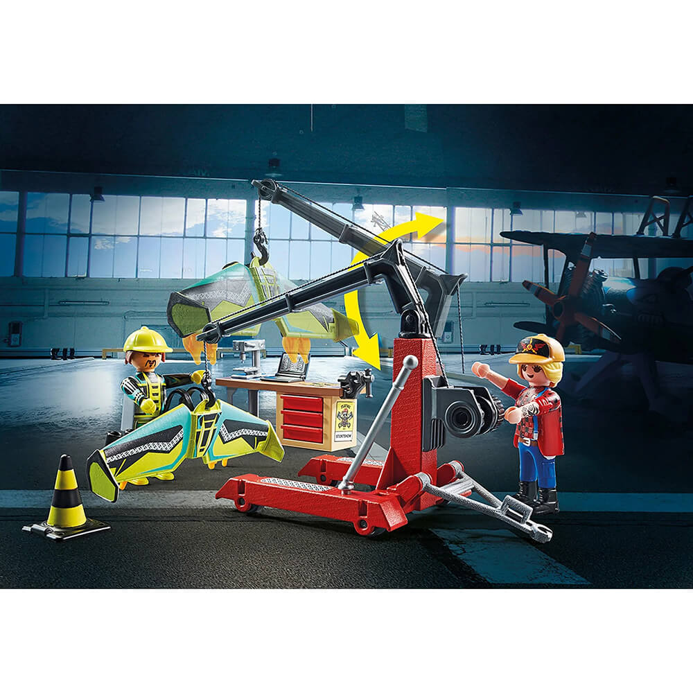 PLAYMOBIL Air Stunt Show Service Station Playset (70834)