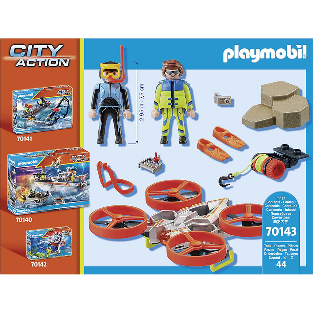 Playmobil City Action Diver Rescue with Drone Set (70143)