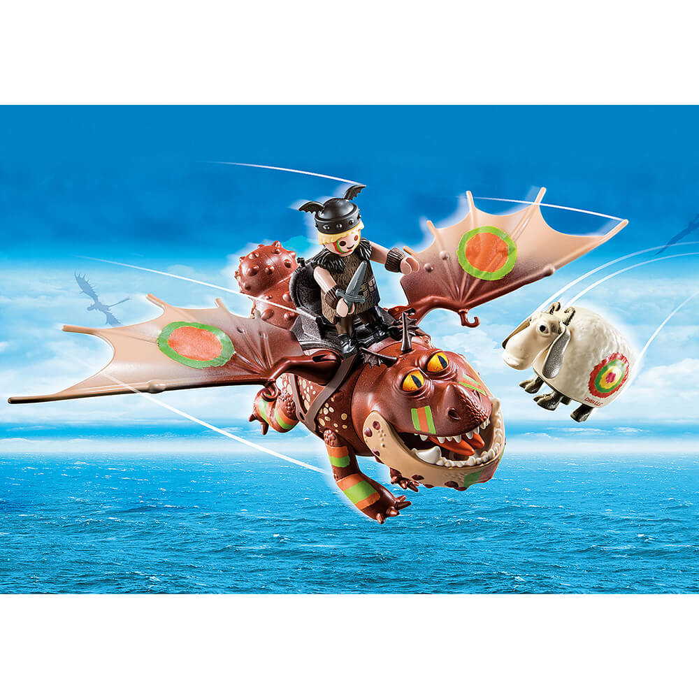 PLAYMOBIL DreamWorks Dragons Race to the Edge: Fishlegs & Meatlug