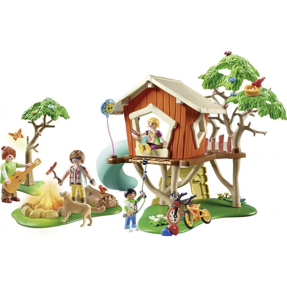 Playmobil Family Fun Adventure Treehouse with Slide Playset