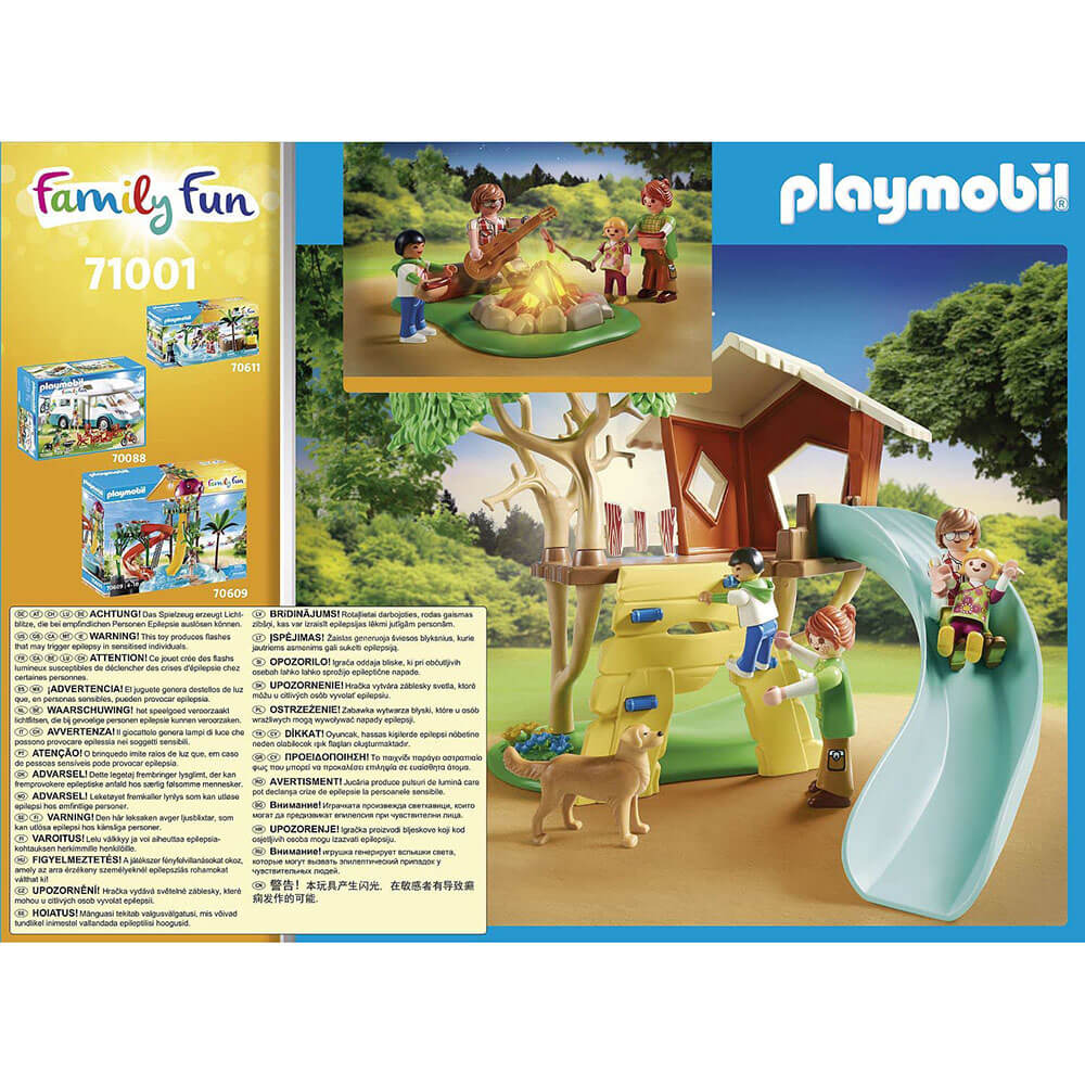 Playmobil Family Fun Adventure Treehouse with Slide Playset