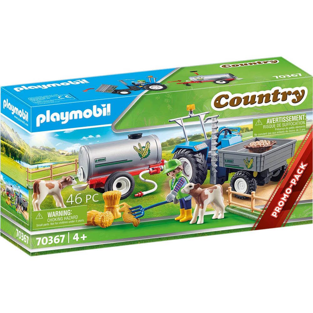 PLAYMOBIL Limited Edition Farm Loading Tractor with Water Tank