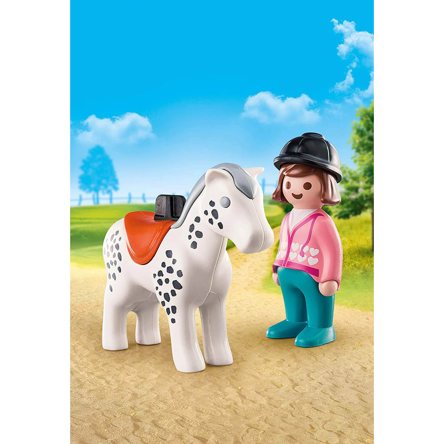 PLAYMOBIL PLAYMOBIL 1.2.3 Rider with Horse (70404)