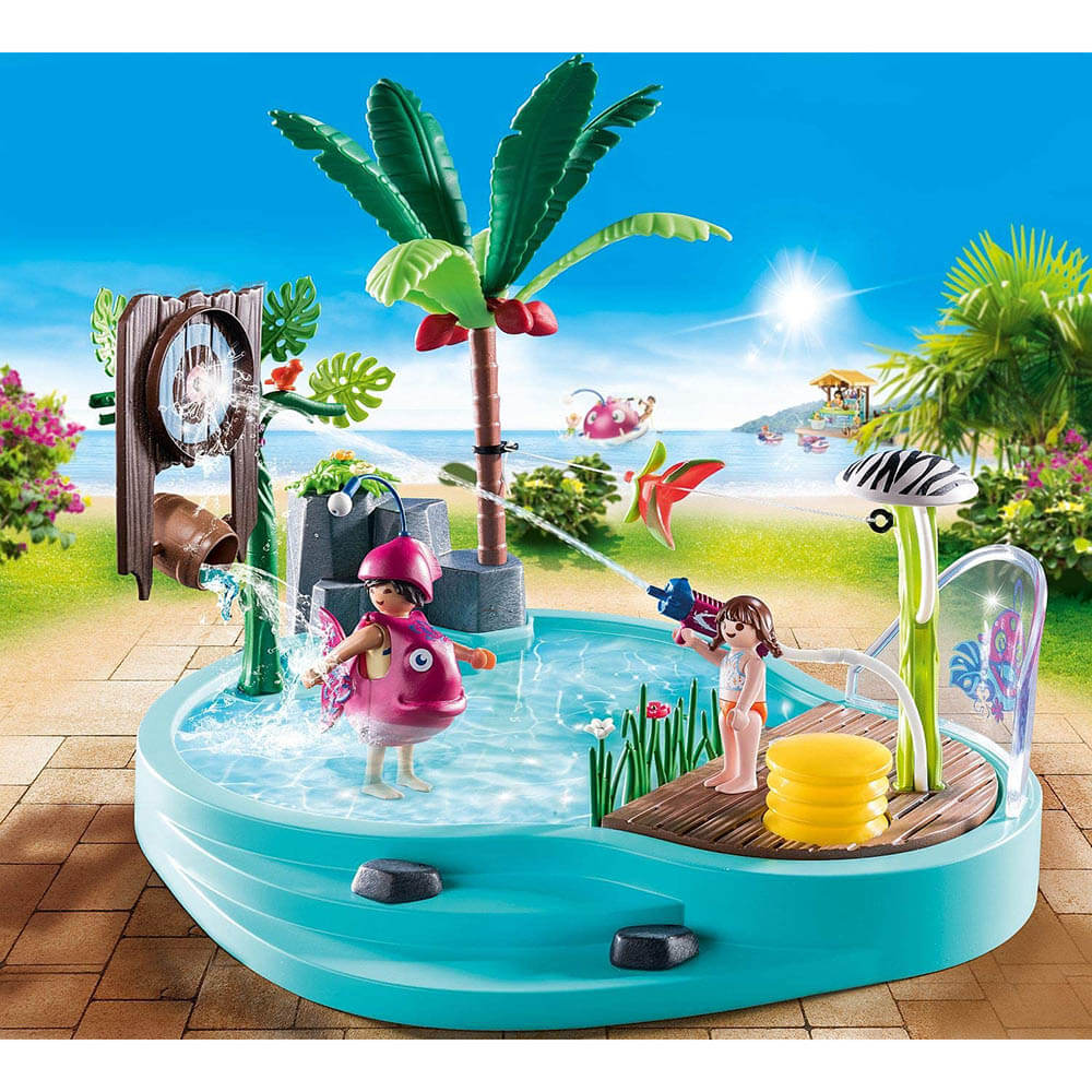 Playmobil Water Park Small Pool with Water Sprayer Playset (70610)