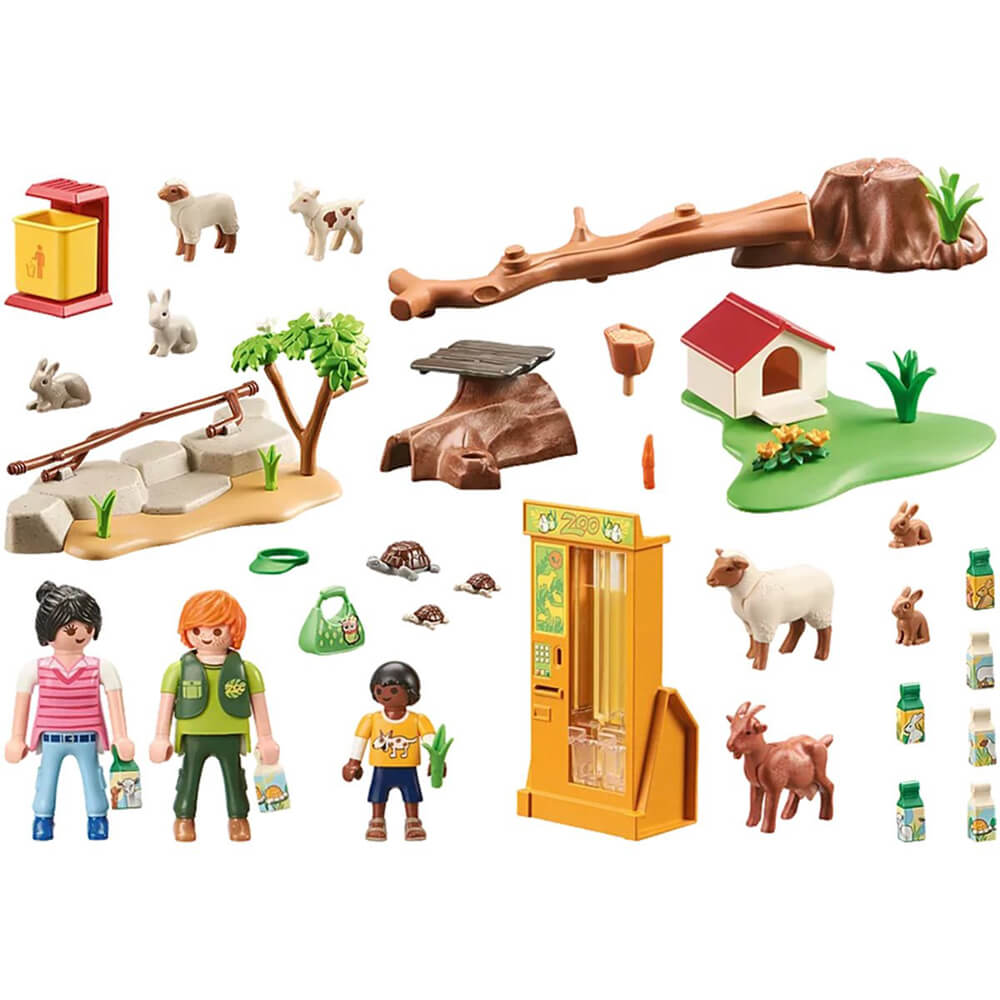 PLAYMOBIL Zoo Promo Packs Petting Zoo Playset (71191)