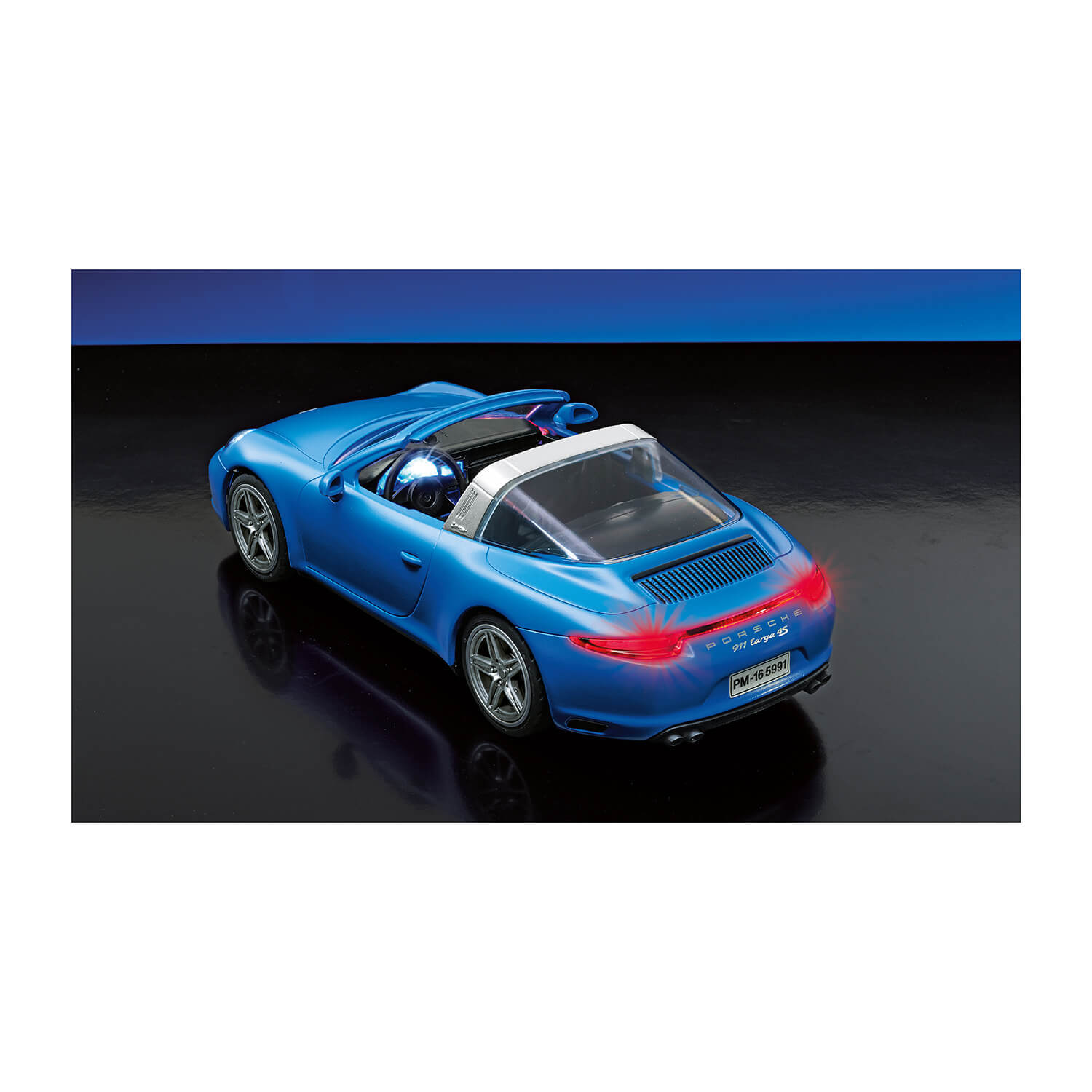 Playmobil 5991 porsche 911 targa 4s with store lights and showroom