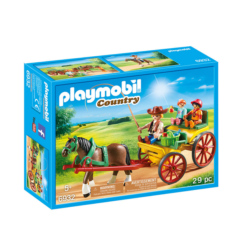 PLAYMOBIL Horse Farm Horse-Drawn Wagon (6932)