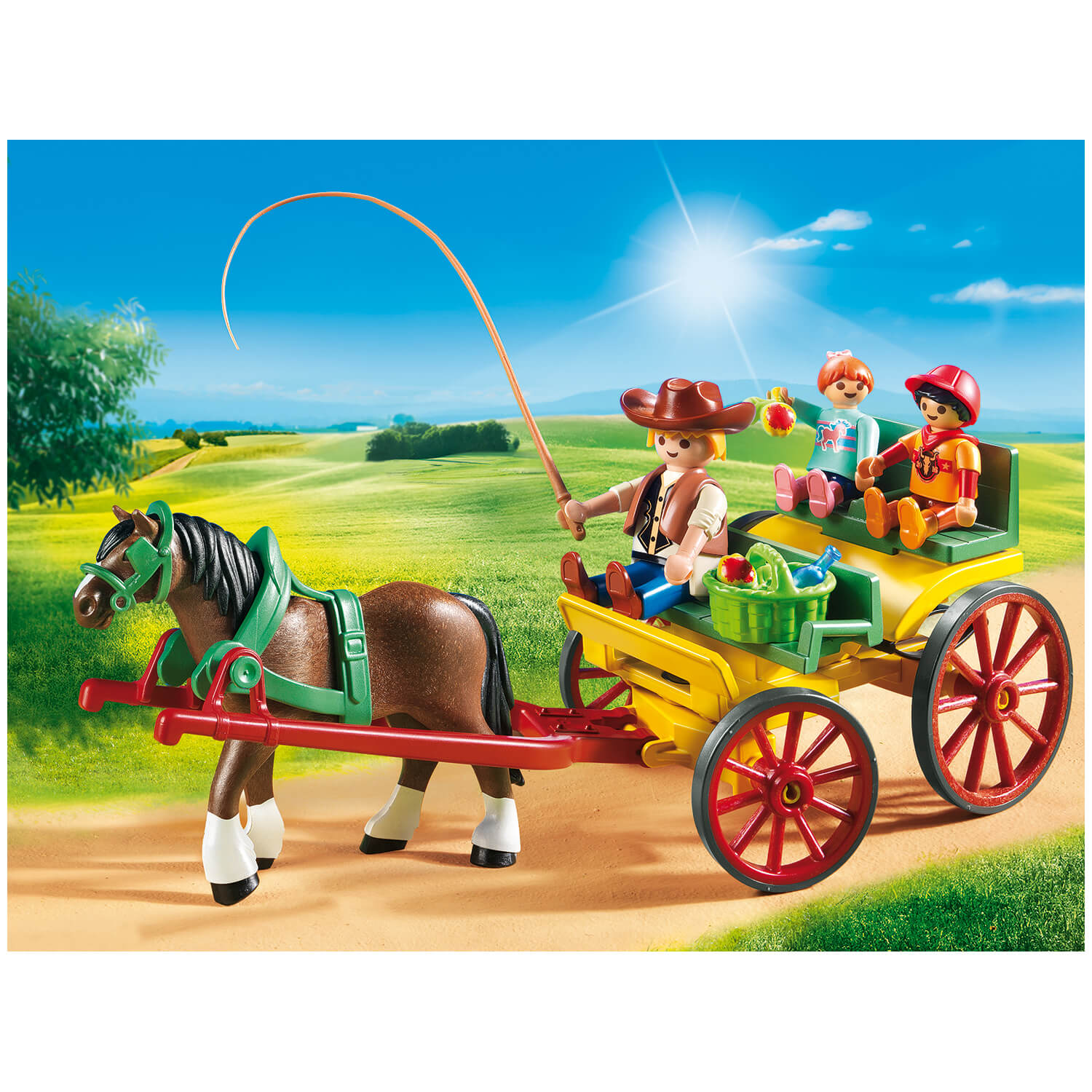 PLAYMOBIL Horse Farm Horse-Drawn Wagon (6932)