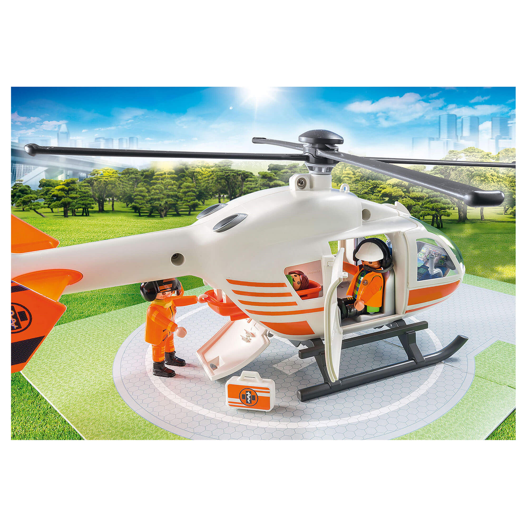 PLAYMOBIL City Action Helicopter Playset 
