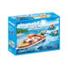 PLAYMOBIL Camping Speedboat with Tube Riders (70091)