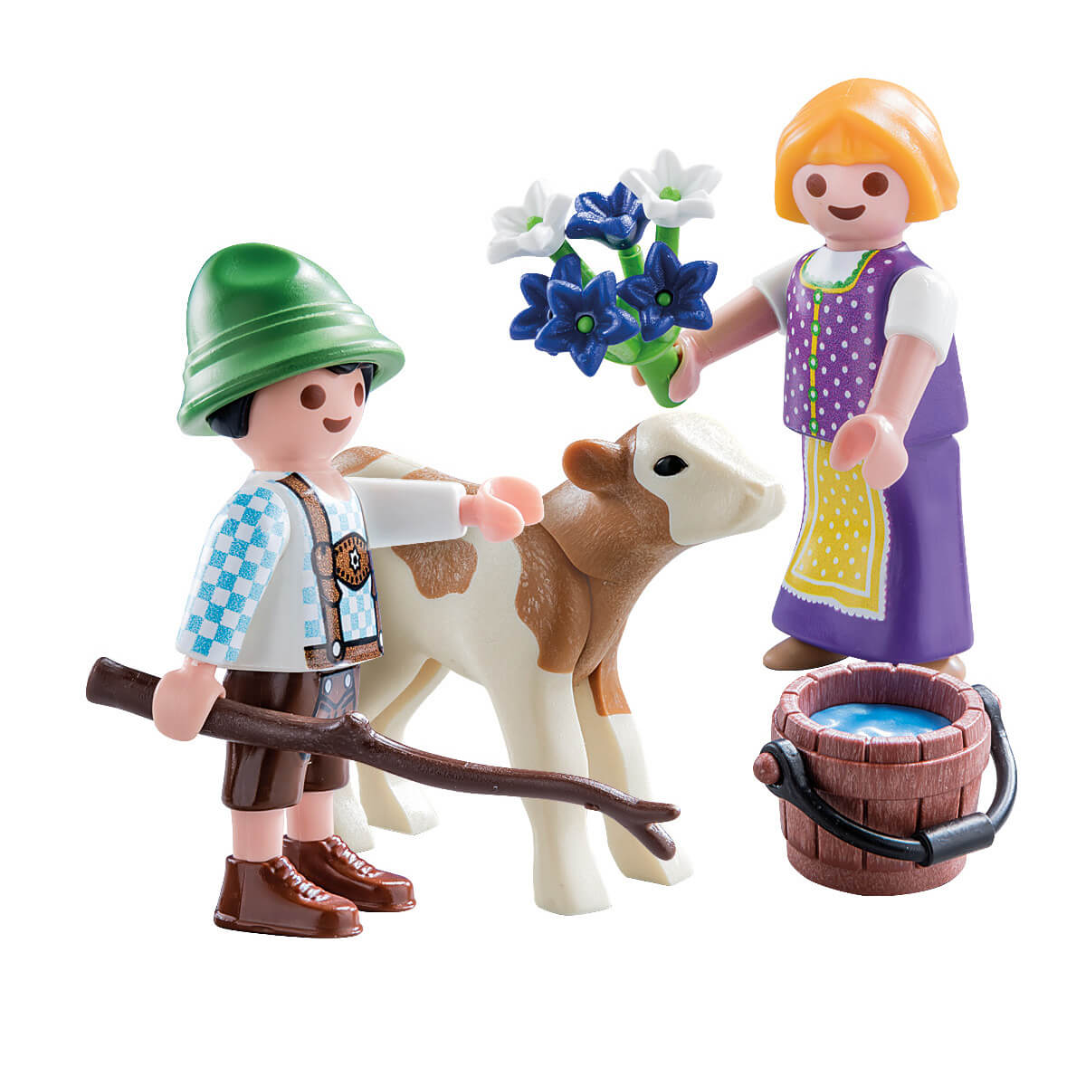 PLAYMOBIL Special Plus Children with Calf (70155)