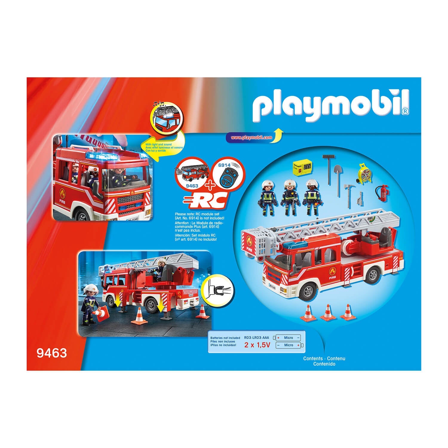 PLAYMOBIL Fire Brigade Fire Ladder Unit (9463)