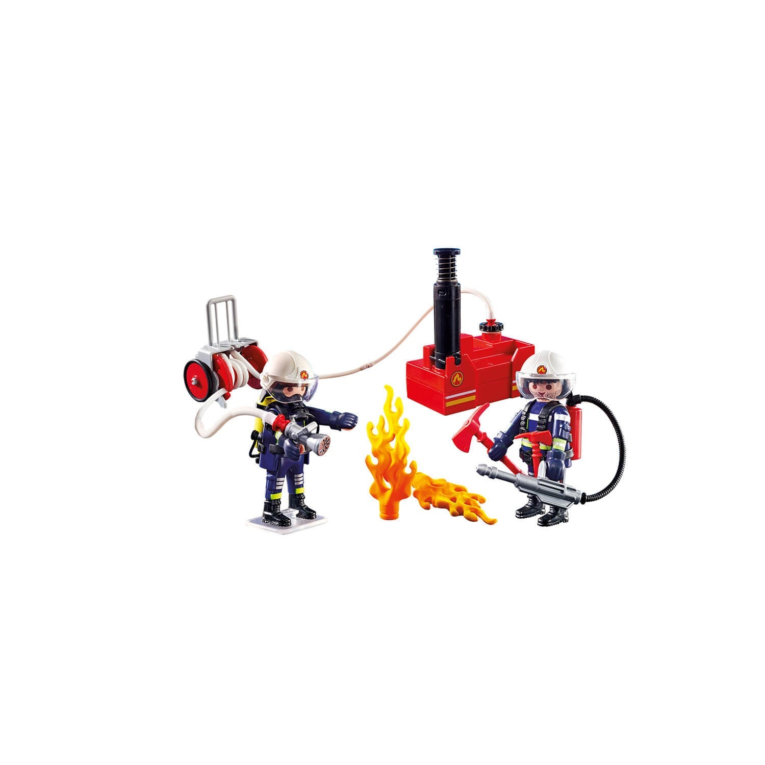 PLAYMOBIL Fire Brigade Firefighters with Water Pump (9468)