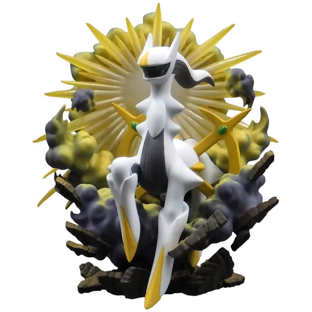 Pokemon coleção com figura arceus v