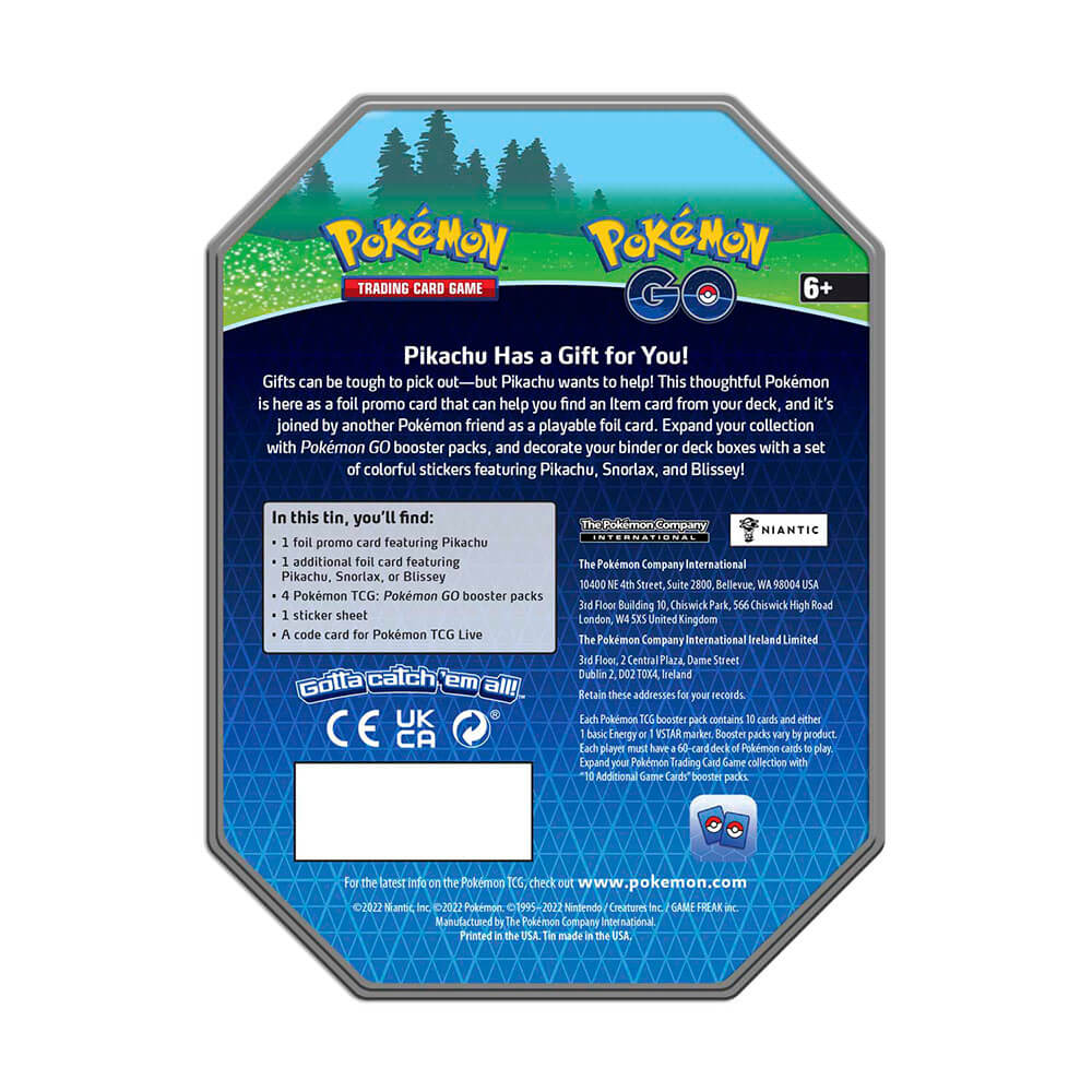 PokemonTCG Pokemon GO Snorlax Gift Tin