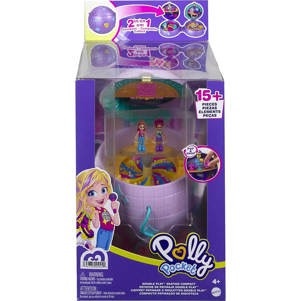 Polly Pocket Double Play Skating Compact Playset