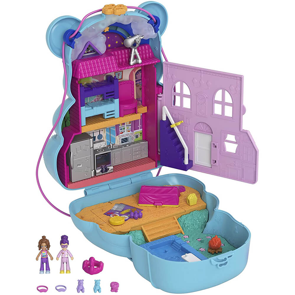 Polly Pocket Teddy Bear Purse Compact Playset