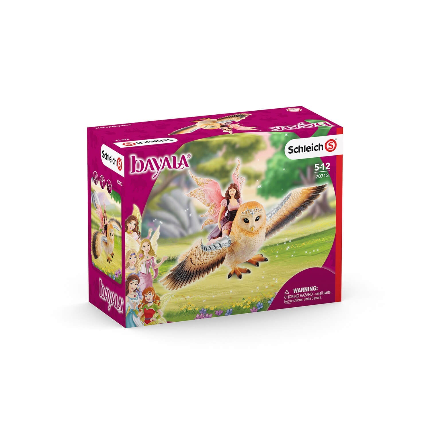 Schleich bayala Fairy in Flight on Glam-Owl (70713)