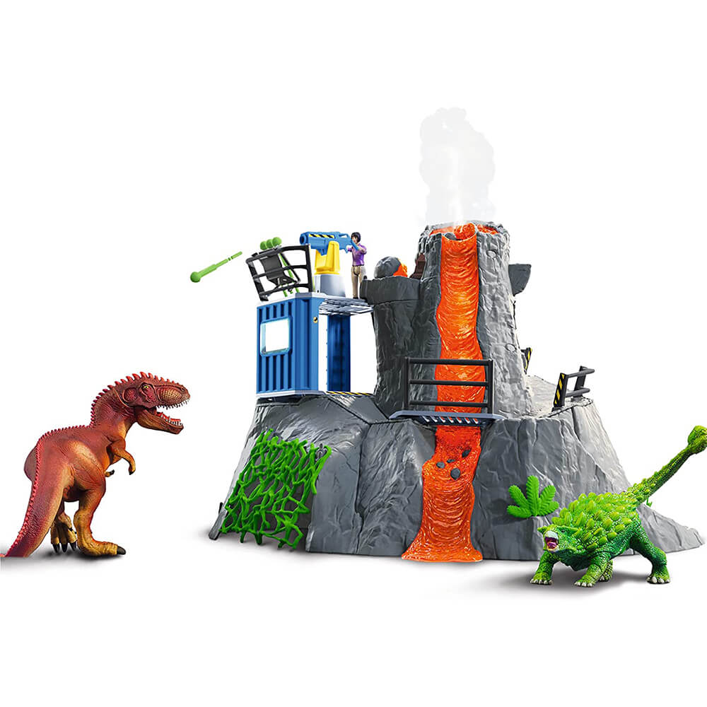 Schleich Dinosaurs Volcano Expedition Base Camp Playset