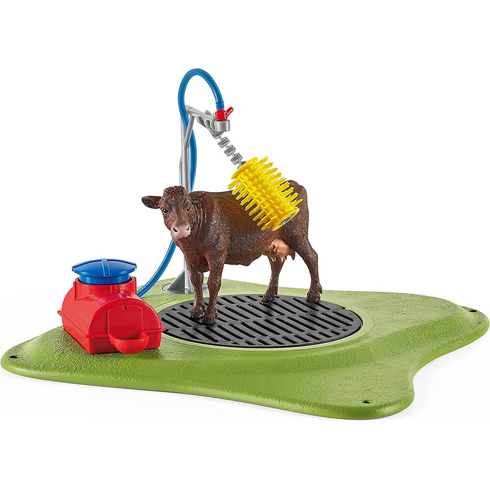 Schleich Farm World Happy Cow Wash Playset