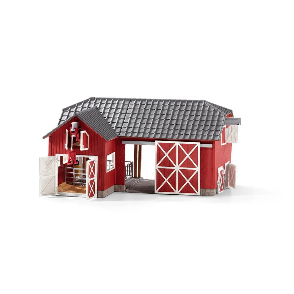 Schleich Farm World Large Farm with Black Angus Playset