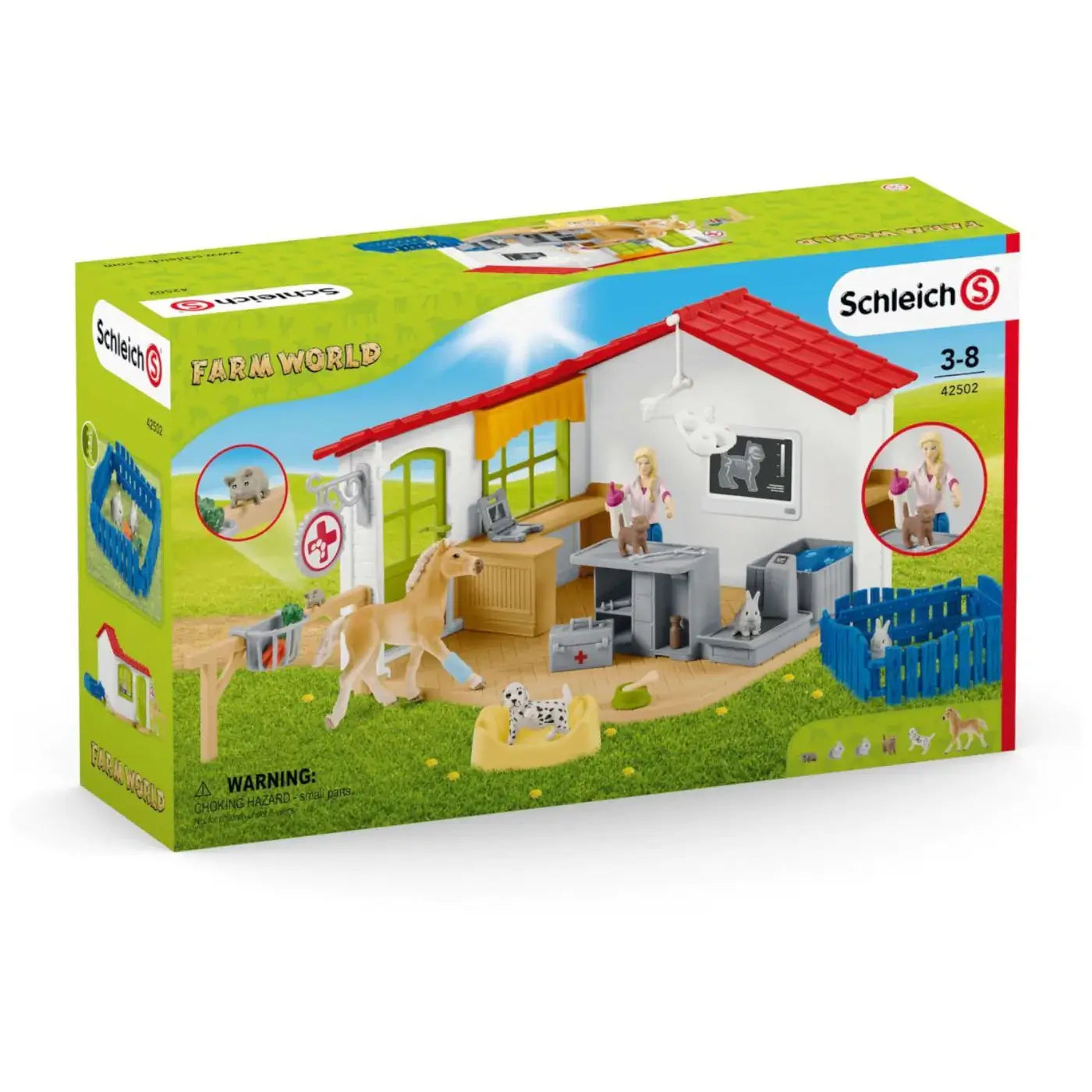 Schleich Farm World Veterinary Practice with Pets Playset