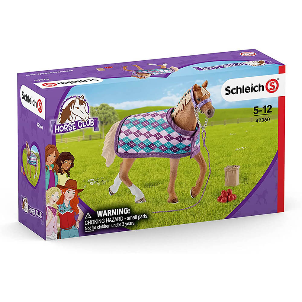 Schleich Horse Club English Thoroughbred with Blanket