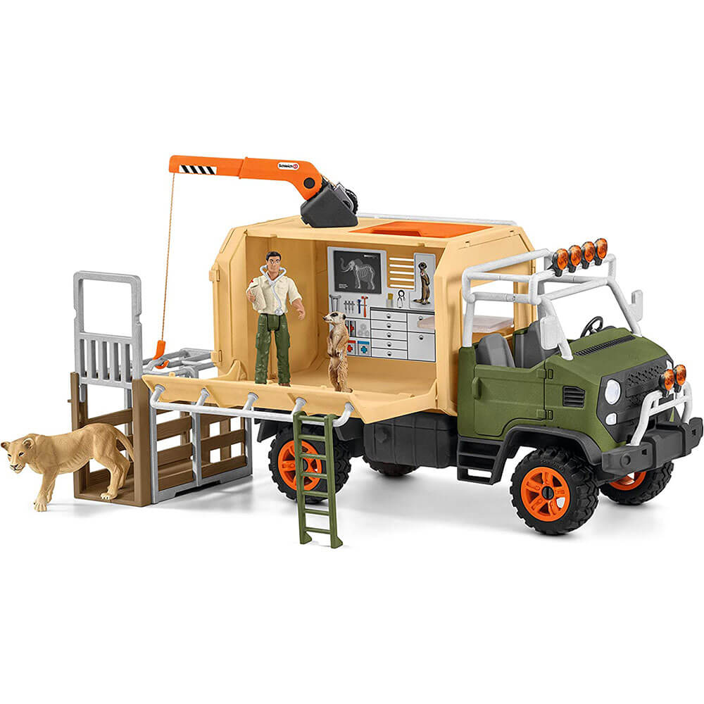 Schleich Wild Life Animal Rescue Large Truck Playset