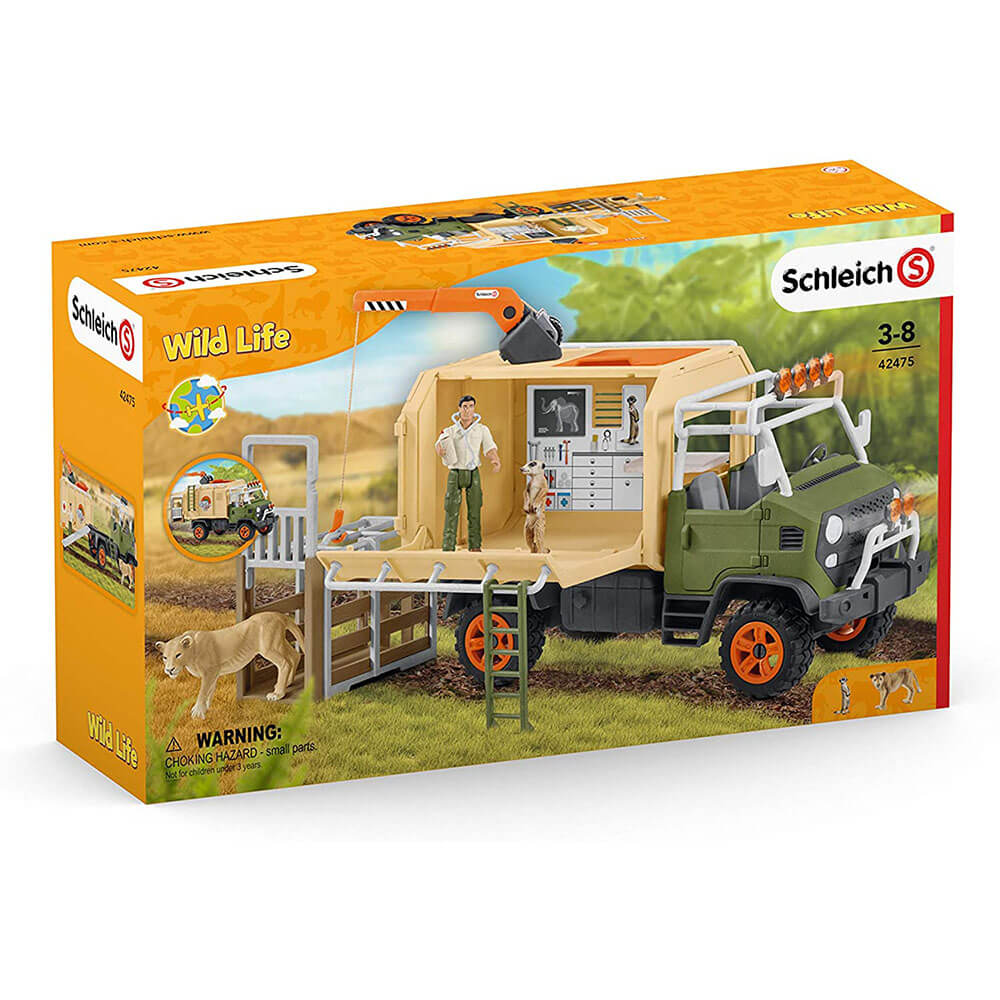 Schleich Wild Life Animal Rescue Large Truck Playset