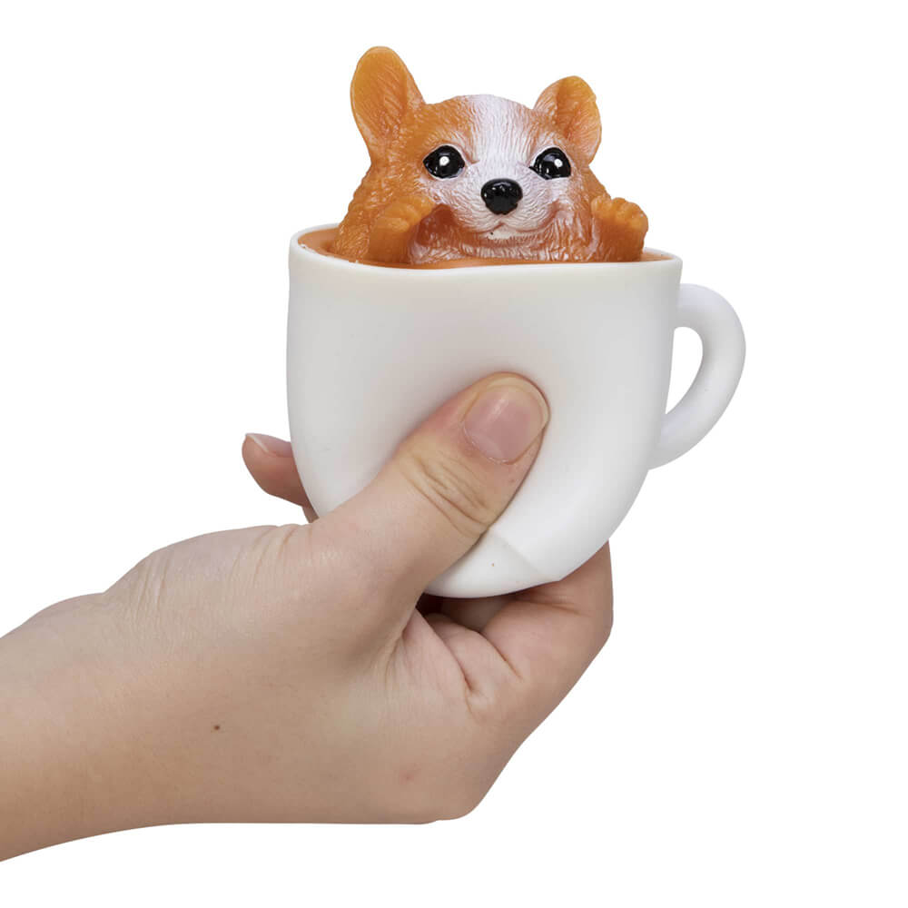 Schylling Pup in a Cup Lab-Latte Fidget Toy