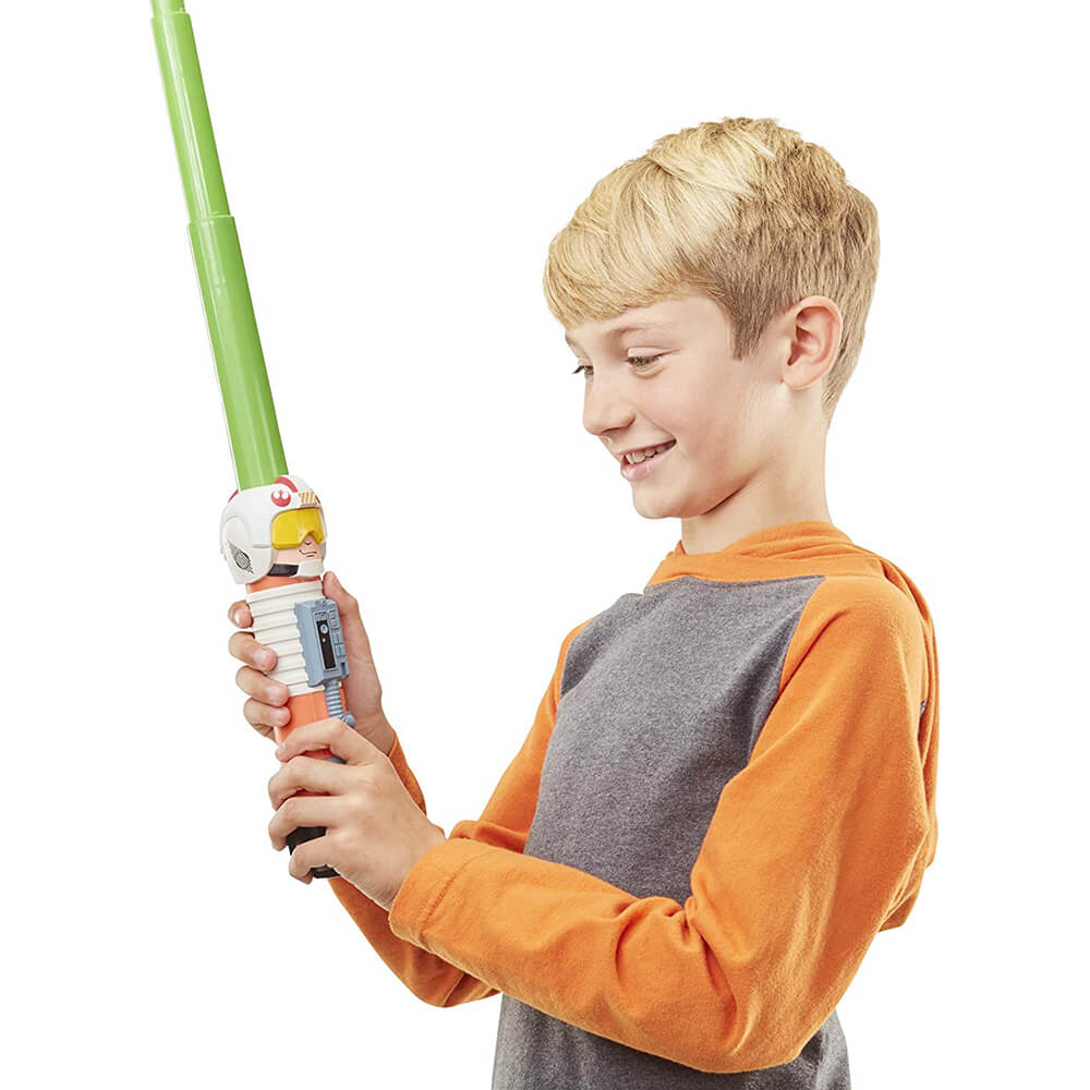 Star Wars Lightsaber Squad Luke Skywalker Extendable Green Lightsaber