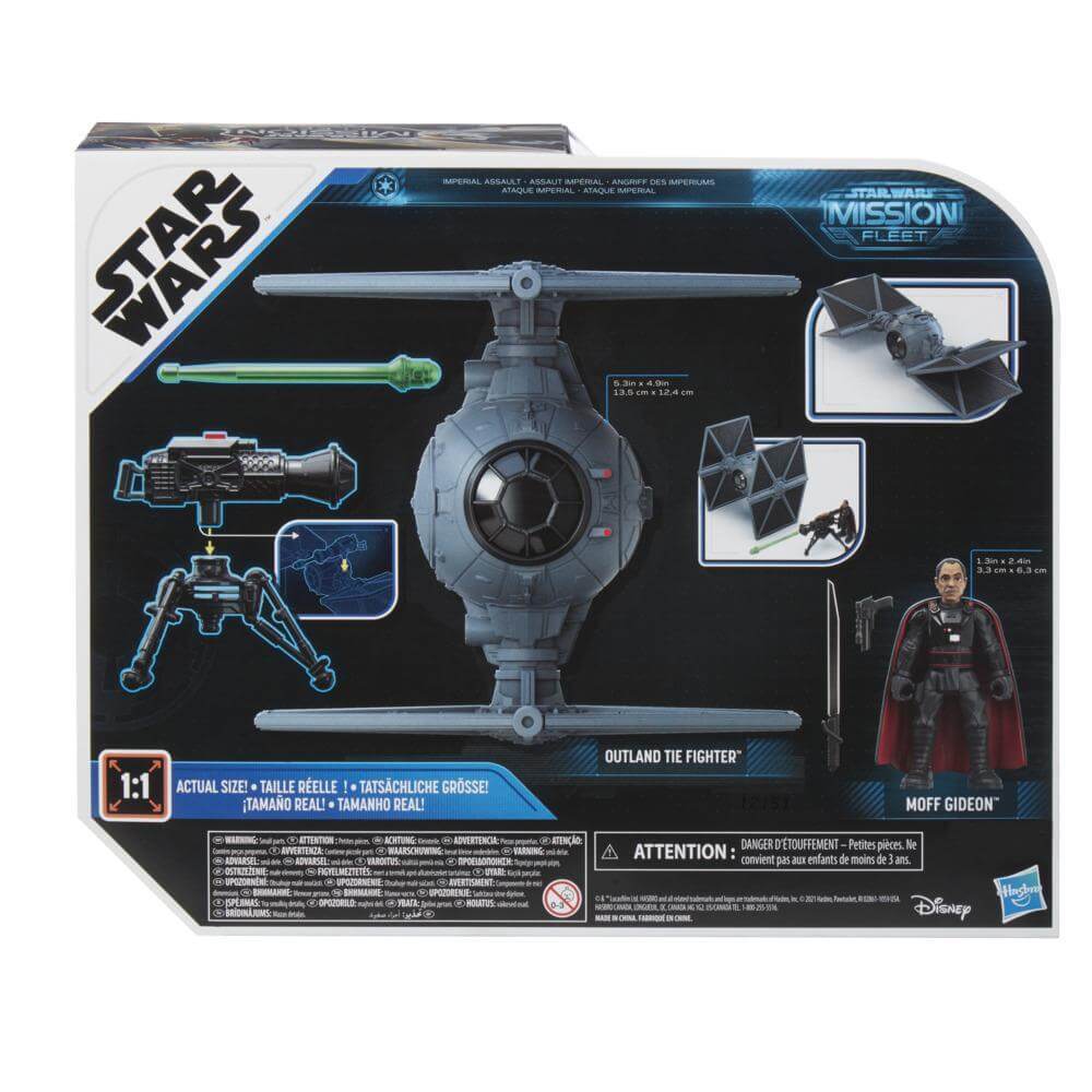 Star Wars Mission Fleet Moff Gideon with Outland TIE Fighter