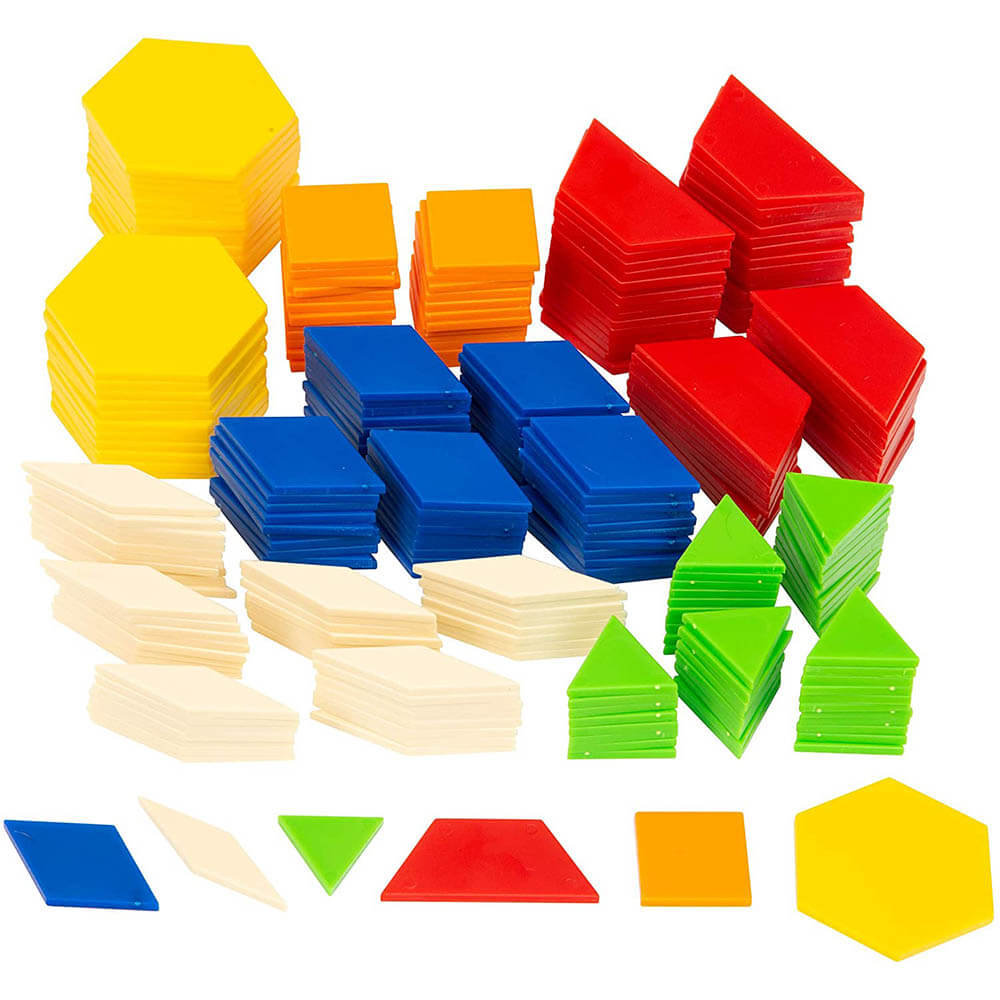 Thames and Kosmos Pattern Blocks Math Kit with Activity Cards