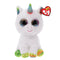 Ty Beanie Boos Pixy the White Unicorn 6" Plush