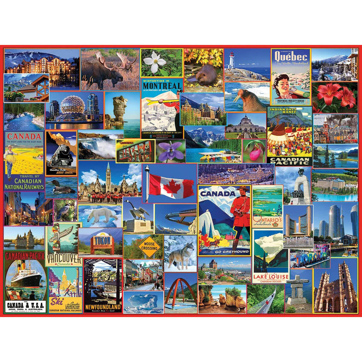 White Mountain Puzzles Best Places in Canada 1000 Piece Jigsaw Puzzle